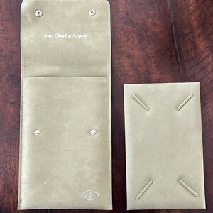 COPY - COPY - COPY - Van Cleef & Arpels Suede Necklace Pouch. Brand new